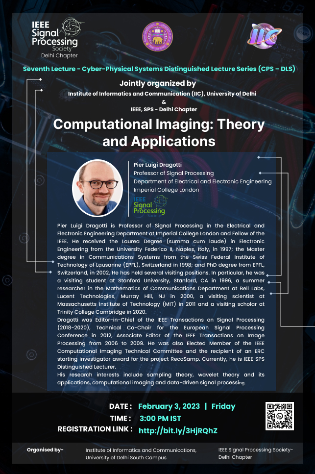 Flyer of Computational Imaging: Theory and Applications
