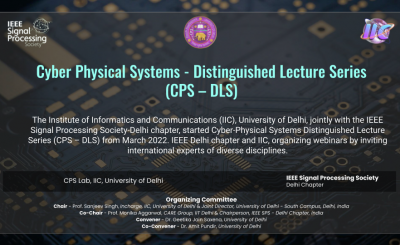 Cyber Physical Systems - Distinguished Lecture Series BANNER